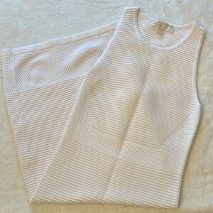 MICHAEL Michael Kors White Textured Dress